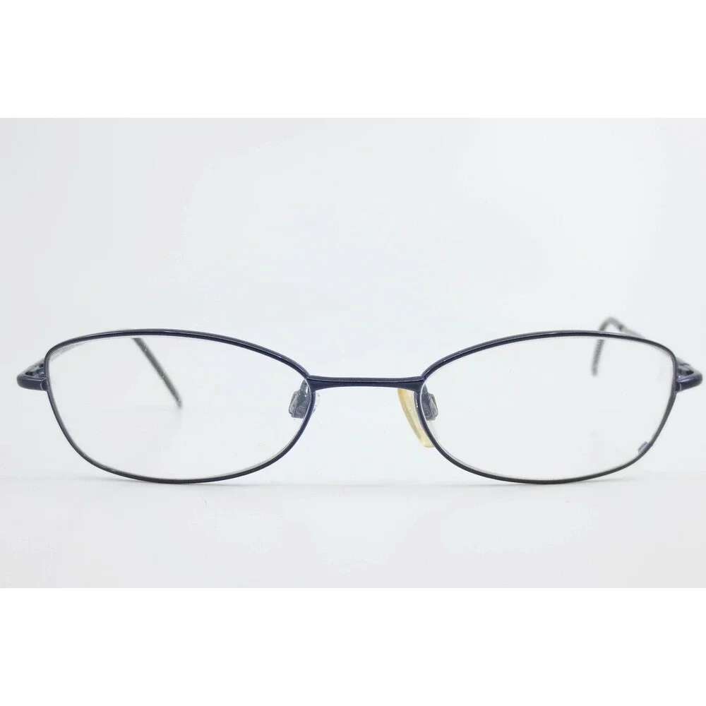 Capezio CZ 23 Royal Blue Oval Metal Eyeglass Frames 51-18-135 Full Rim Eyewear